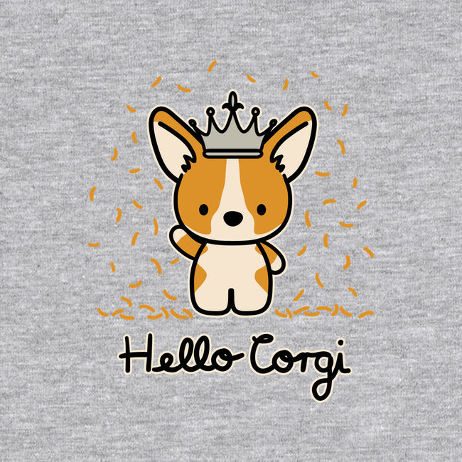Hello Corgi-youth crew neck sweatshirt-CorinnaSchlachter