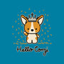 Hello Corgi-none removable cover w insert throw pillow-CorinnaSchlachter