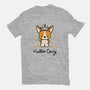 Hello Corgi-womens basic tee-CorinnaSchlachter