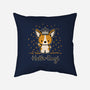 Hello Corgi-none removable cover w insert throw pillow-CorinnaSchlachter