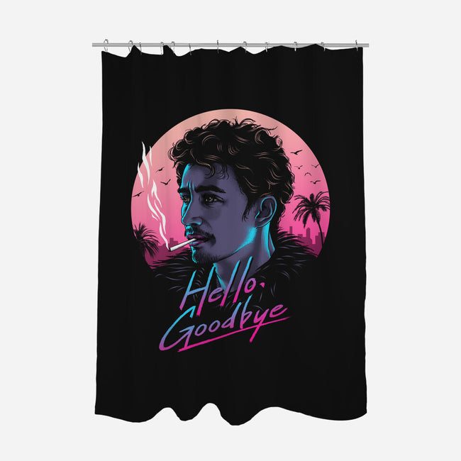 Hello Goodbye-none polyester shower curtain-vp021