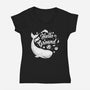 Hello Ground-womens v-neck tee-LiRoVi