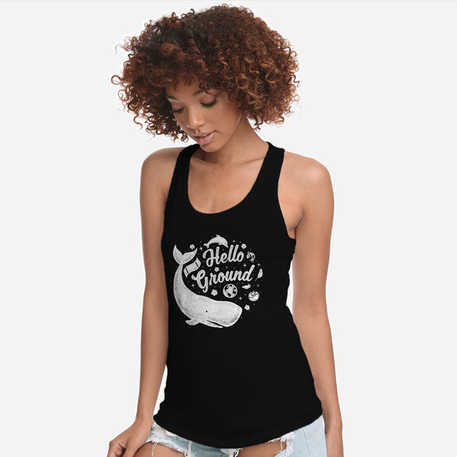 Hello Ground-womens racerback tank-LiRoVi