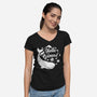 Hello Ground-womens v-neck tee-LiRoVi