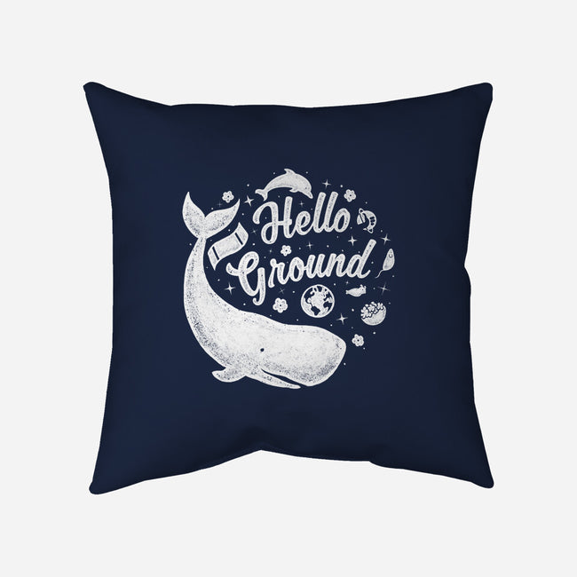 Hello Ground-none removable cover w insert throw pillow-LiRoVi