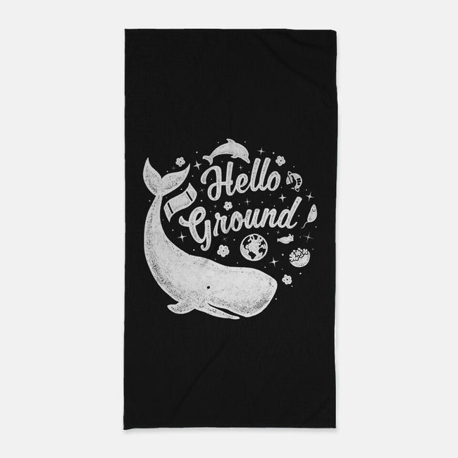 Hello Ground-none beach towel-LiRoVi