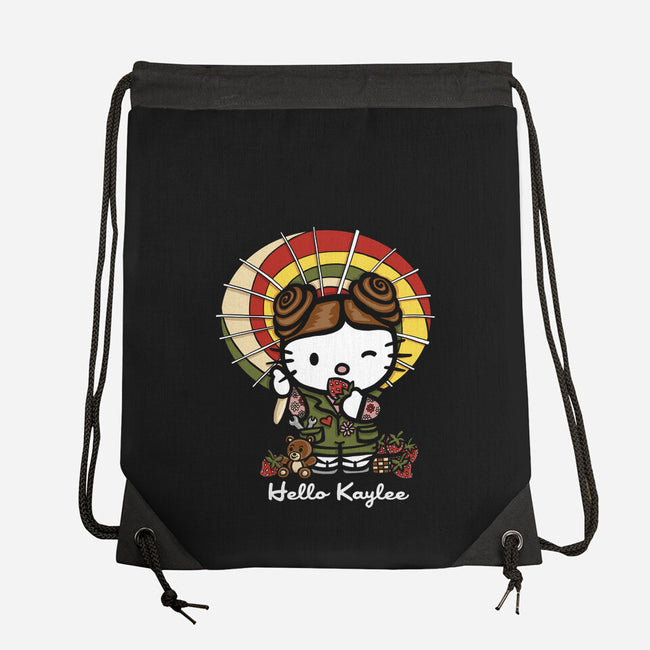 Hello Kaylee-none drawstring bag-OfficeInk