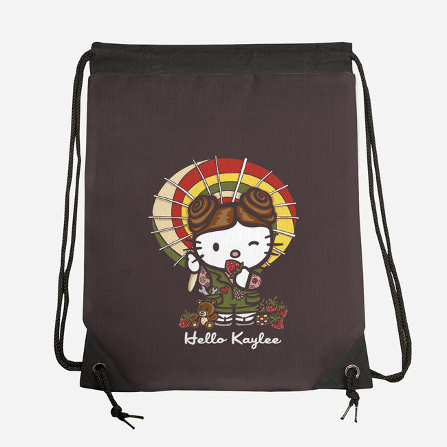 Hello Kaylee-none drawstring bag-OfficeInk