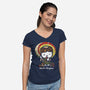 Hello Kaylee-womens v-neck tee-OfficeInk