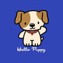 Hello Puppy-womens off shoulder tee-troeks