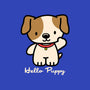 Hello Puppy-none removable cover throw pillow-troeks