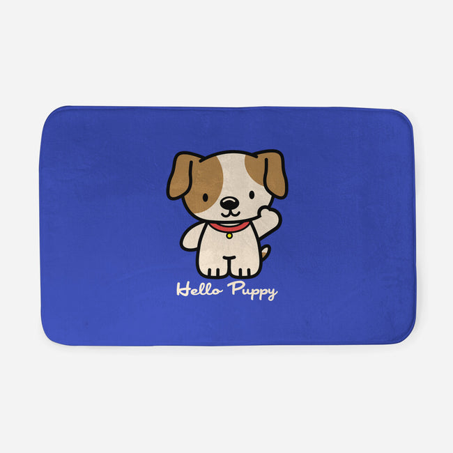 Hello Puppy-none memory foam bath mat-troeks