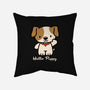 Hello Puppy-none non-removable cover w insert throw pillow-troeks