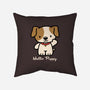 Hello Puppy-none non-removable cover w insert throw pillow-troeks