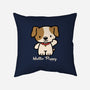Hello Puppy-none non-removable cover w insert throw pillow-troeks