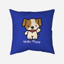 Hello Puppy-none non-removable cover w insert throw pillow-troeks