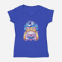 Hello Senshi-womens v-neck tee-GillesBone