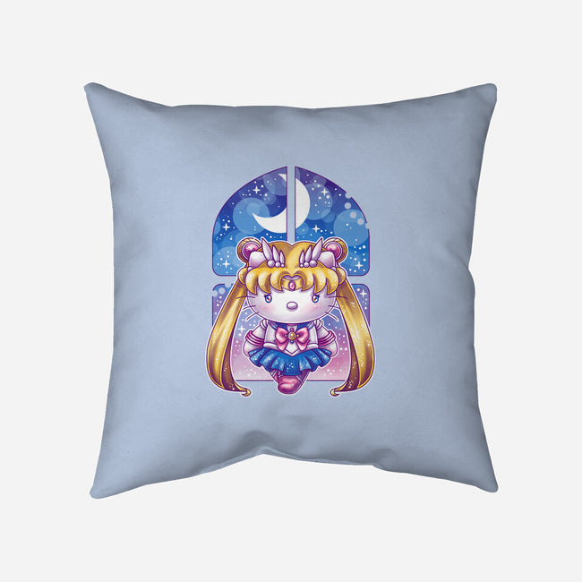 Hello Senshi-none non-removable cover w insert throw pillow-GillesBone