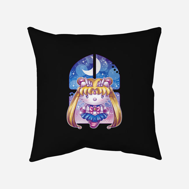 Hello Senshi-none removable cover w insert throw pillow-GillesBone