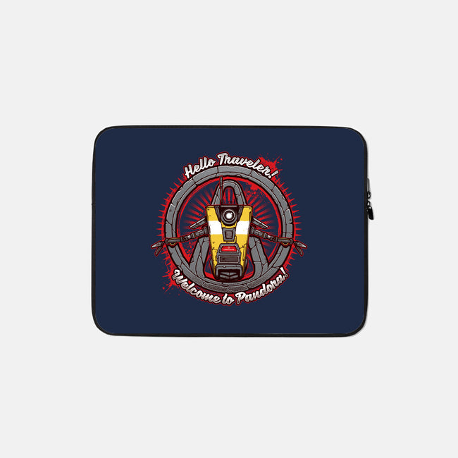 Hello Traveler-none zippered laptop sleeve-StudioM6