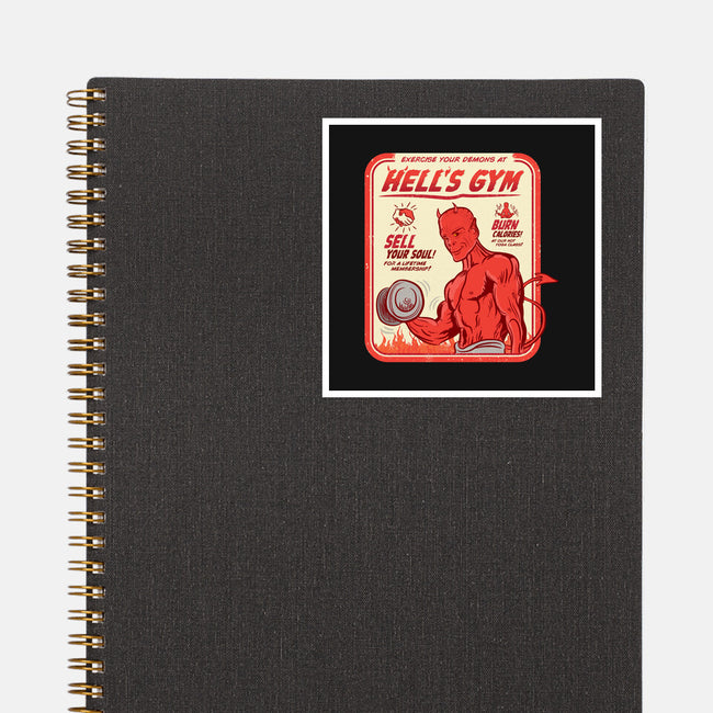 Hell's Gym-none glossy sticker-hbdesign