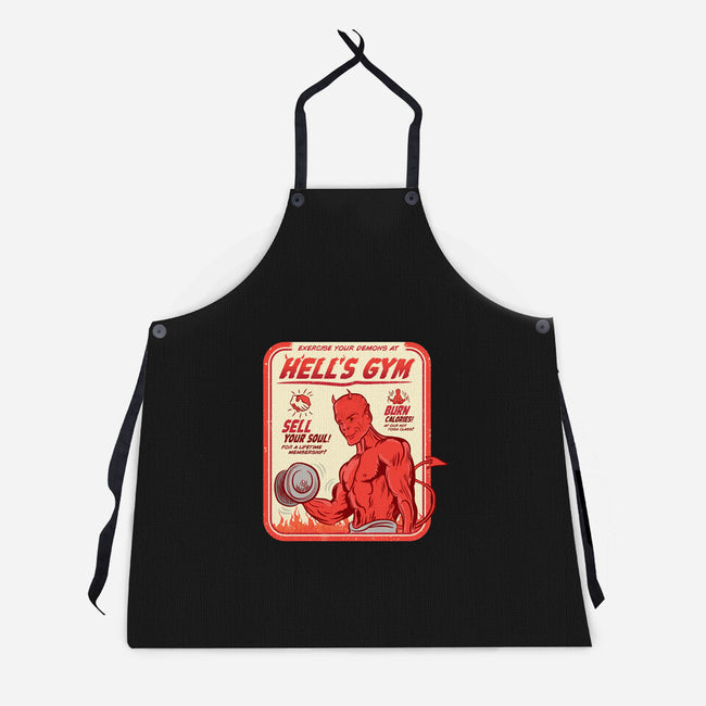 Hell's Gym-unisex kitchen apron-hbdesign
