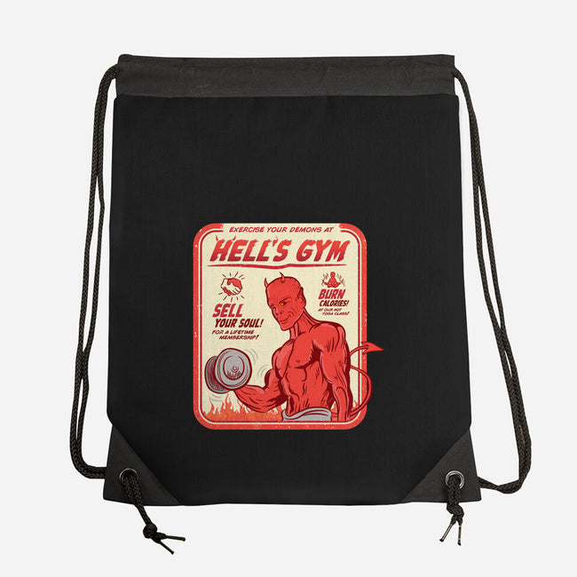 Hell's Gym-none drawstring bag-hbdesign