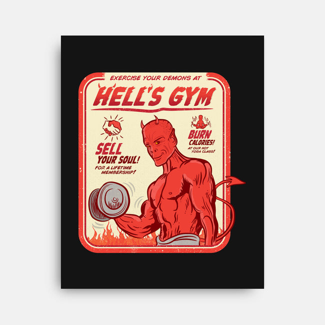 Hell's Gym-none stretched canvas-hbdesign