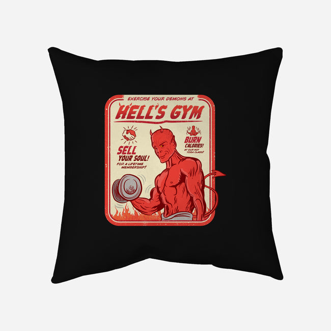 Hell's Gym-none removable cover w insert throw pillow-hbdesign
