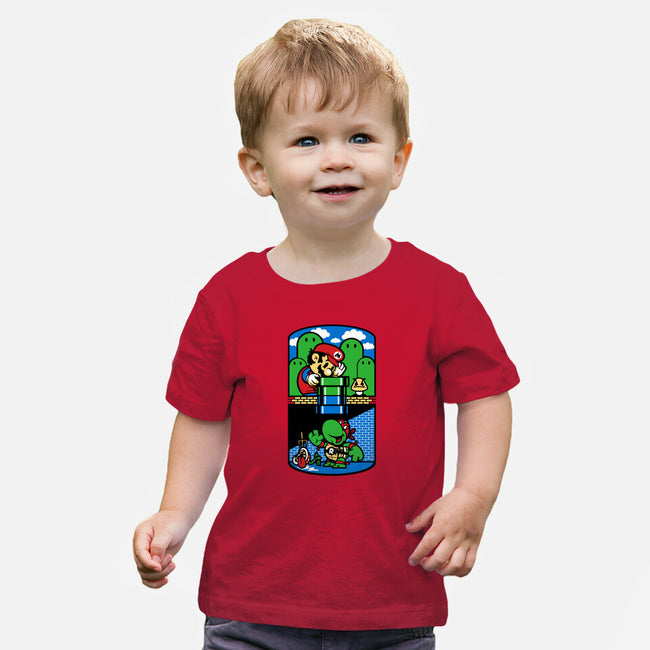 Help a Brother Out-baby basic tee-harebrained