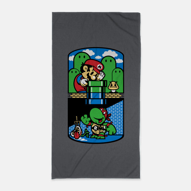 Help a Brother Out-none beach towel-harebrained