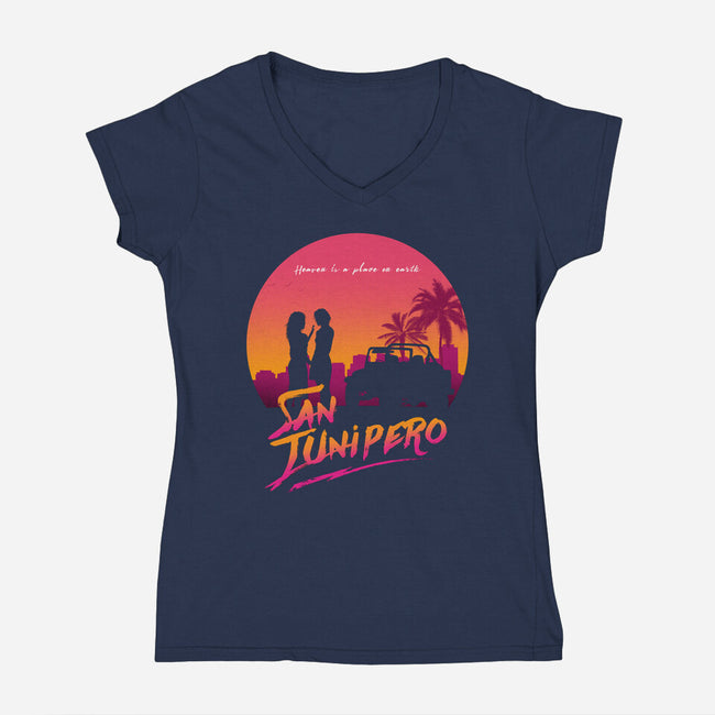 Here Love Lasts Forever-womens v-neck tee-ddjvigo