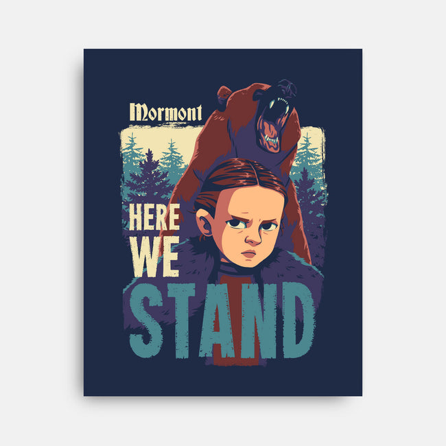 Here We Stand-none stretched canvas-geekydog
