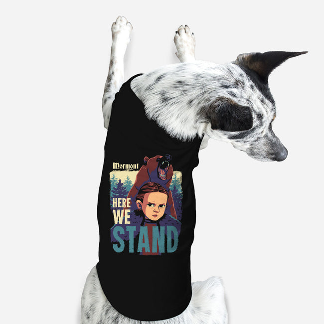 Here We Stand-dog basic pet tank-geekydog