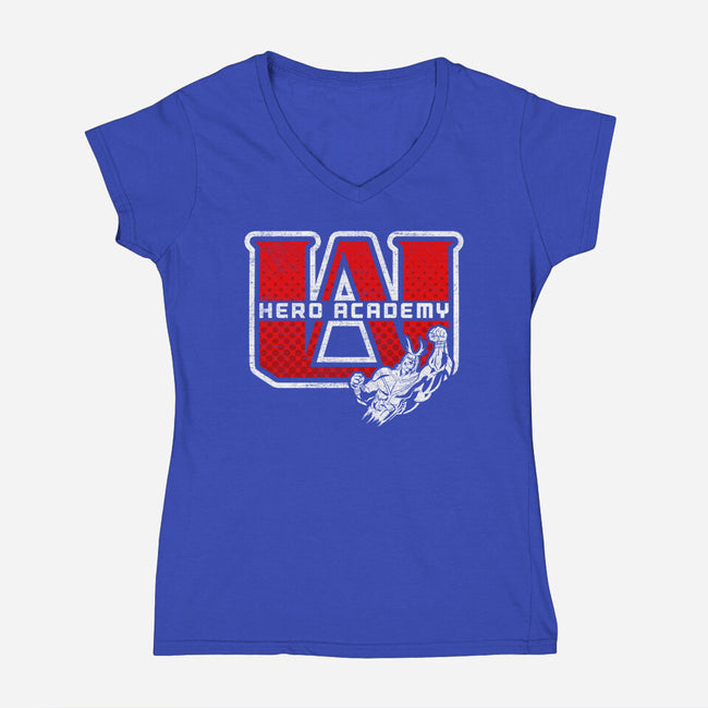 Hero Academy-womens v-neck tee-Kat_Haynes