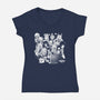 Hero Night F-womens v-neck tee-Coinbox Tees