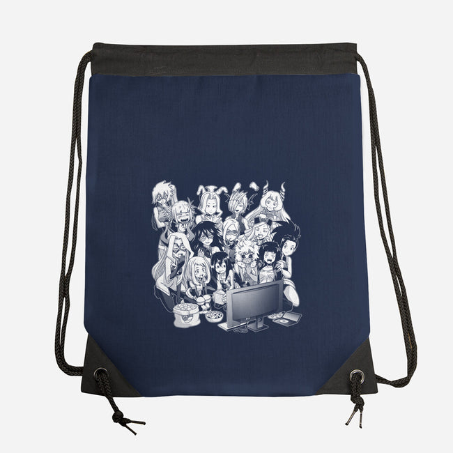 Hero Night F-none drawstring bag-Coinbox Tees
