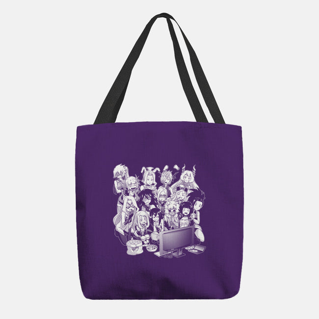 Hero Night F-none basic tote-Coinbox Tees