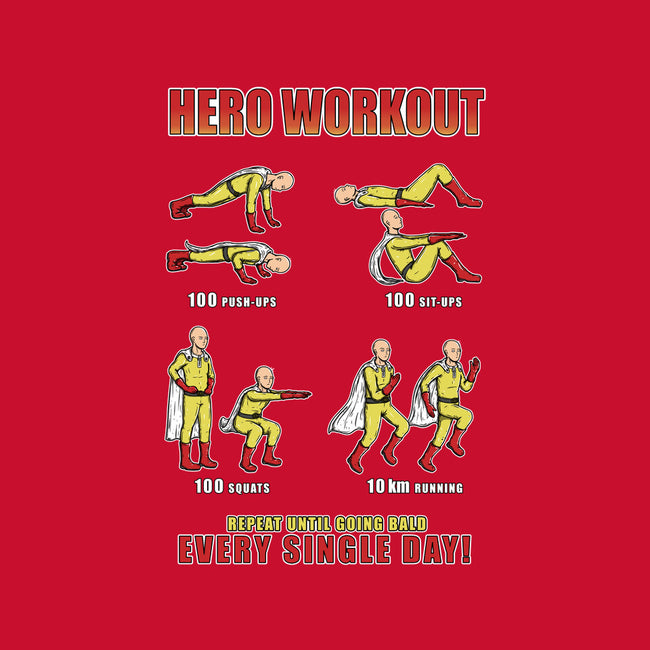 Hero Workout-mens basic tee-Firebrander