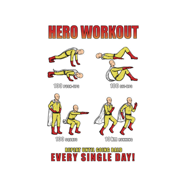 Hero Workout-mens basic tee-Firebrander