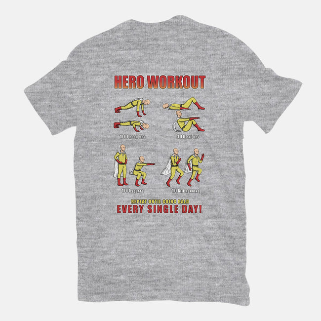 Hero Workout-womens basic tee-Firebrander