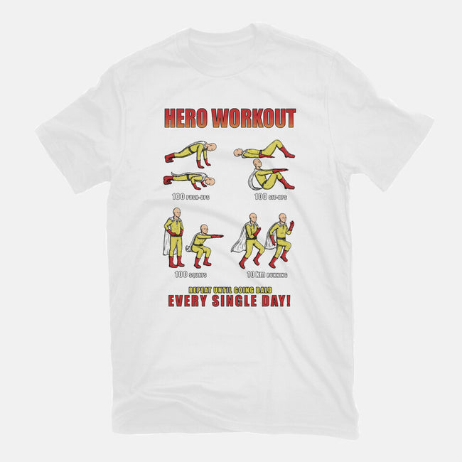 Hero Workout-mens premium tee-Firebrander