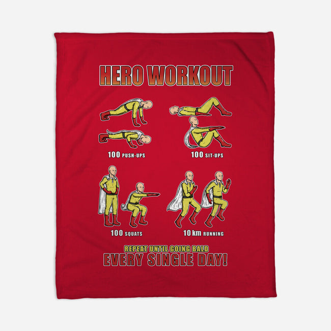 Hero Workout-none fleece blanket-Firebrander