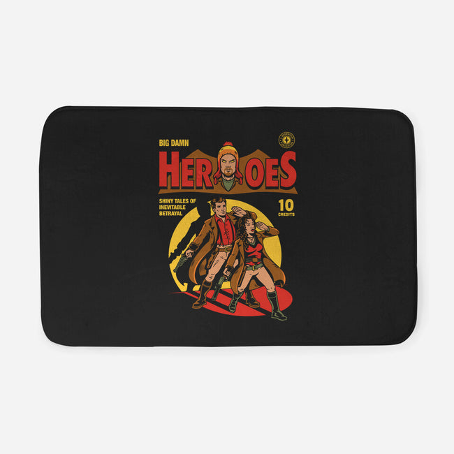 Heroes Comic-none memory foam bath mat-harebrained