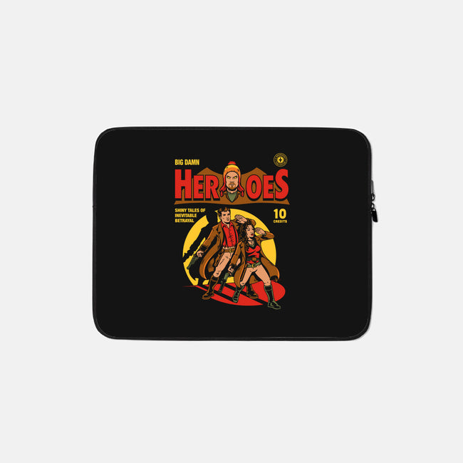 Heroes Comic-none zippered laptop sleeve-harebrained