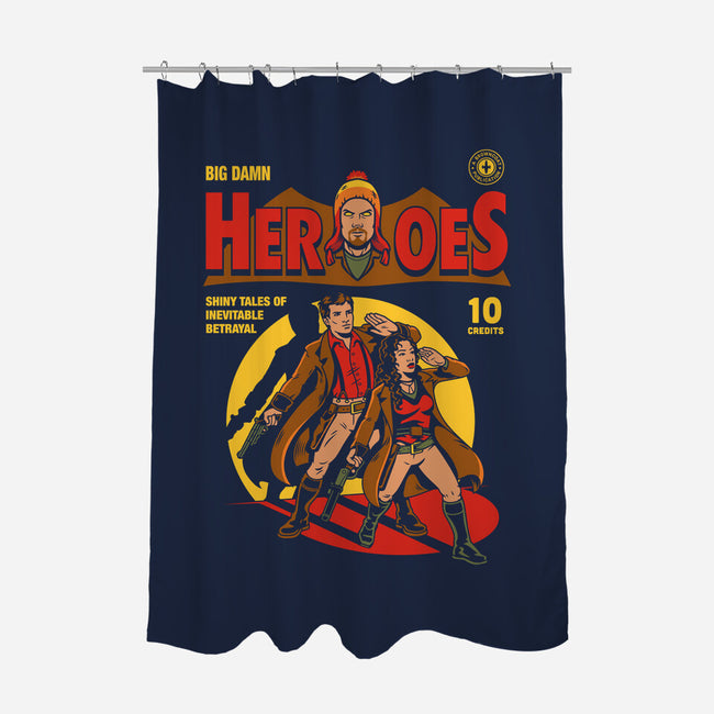 Heroes Comic-none polyester shower curtain-harebrained