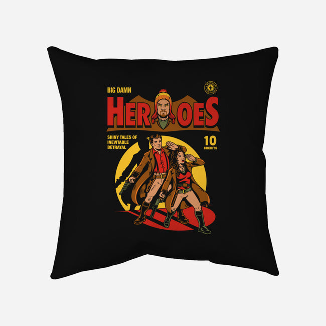 Heroes Comic-none non-removable cover w insert throw pillow-harebrained