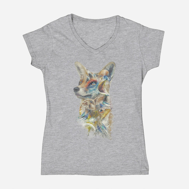 Heroes of Lylat-womens v-neck tee-biggers