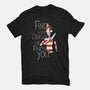 Hiding in the Dark-unisex basic tee-DoOomcat