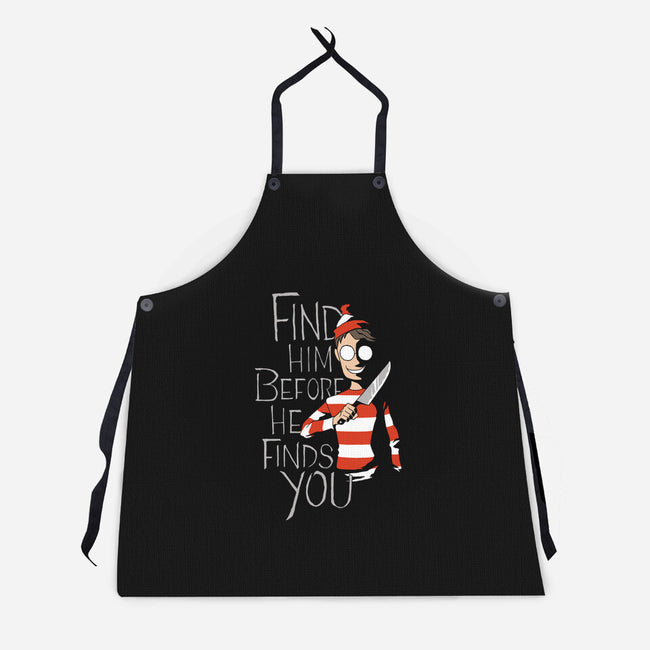 Hiding in the Dark-unisex kitchen apron-DoOomcat